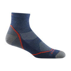 Darn Tough Light Hiker 1/4 Lightweight pohodniške nogavice z blazinjenjem, Denim