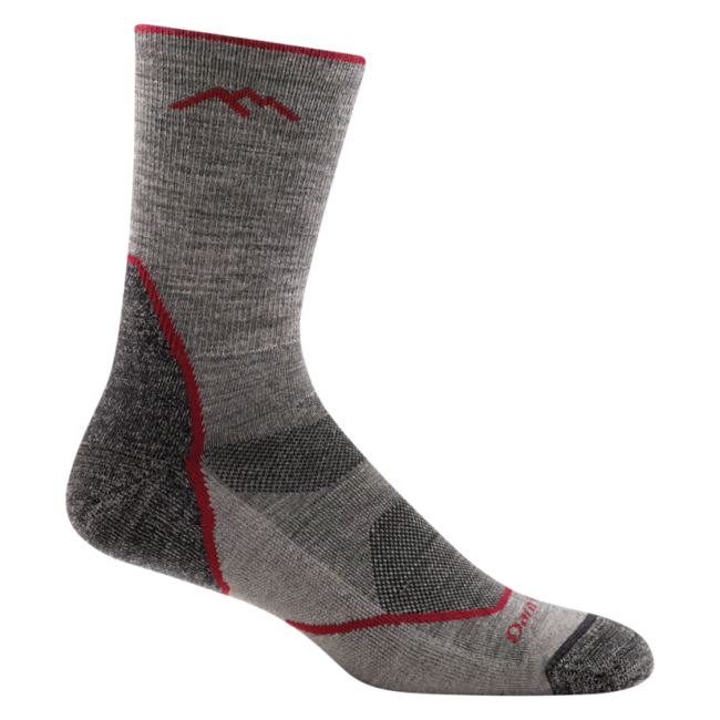 Darn Tough Light Hiker Micro Crew socken Leichtgewicht mit Kissen, Taupe