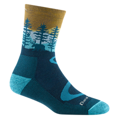 Darn Tough Northwoods Micro Crew Midweight Wandersocken mit Dämpfung, Dark Teal