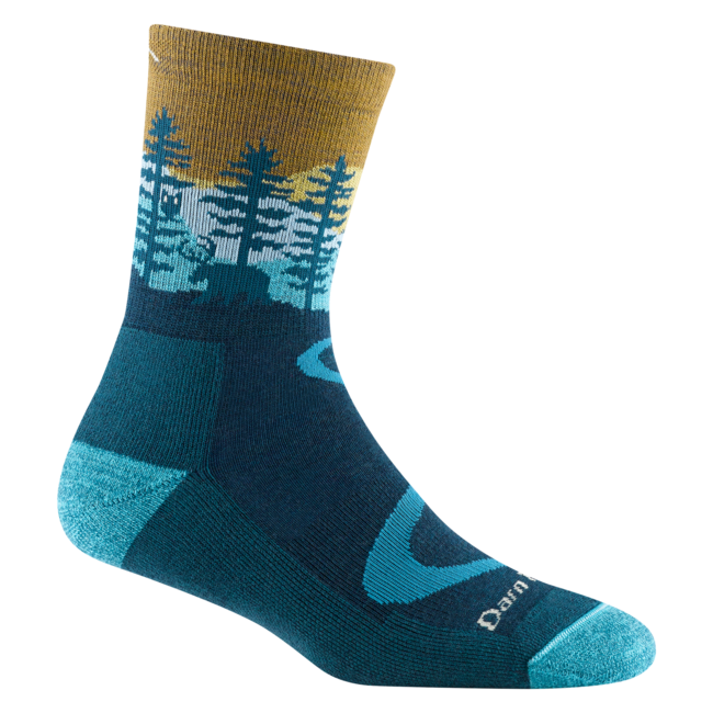 Darn Tough Northwoods Micro Crew socken medium light mit Kissen, Dark Teal