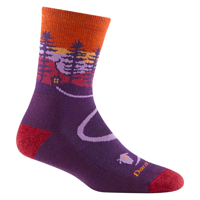 Darn Tough Northwoods Micro Crew Midweight Wandersocken mit Dämpfung, Nightshade
