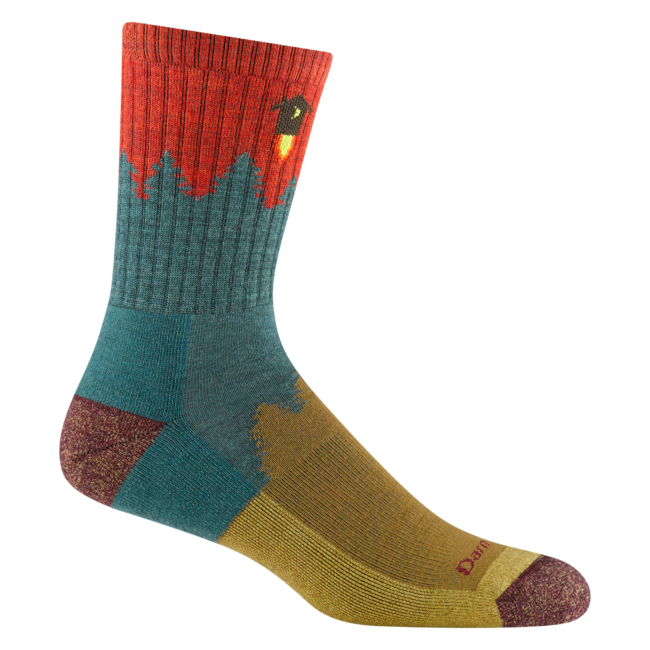 Darn Tough Number 2 Micro Crew socken medium light mit kissen, teal