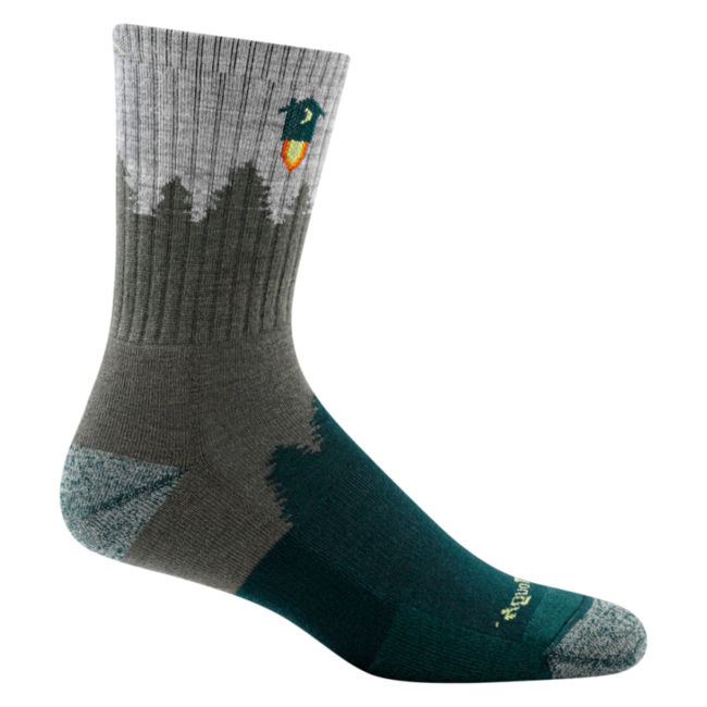 Darn Tough Number 2 micro crew socks medium light mit kissen, grün