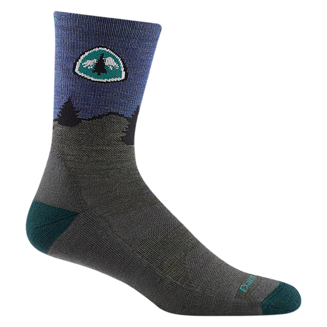 Darn Tough CDT Micro Crew socken leichtgewicht mit kissen, forest
