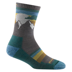 Darn Tough Sunset Ledge Micro Crew Lightweight Wandersocken mit Dämpfung, Dark Teal