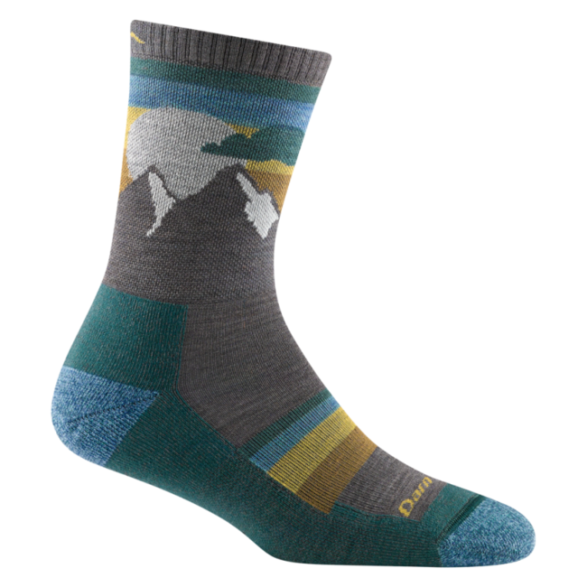 Darn Tough Sunset Ledge Micro Crew leichtgewicht mit kissen, dark teal
