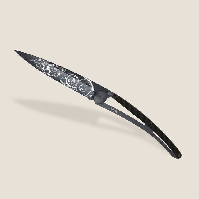 Deejo Horlogerie schließmesser mirror carbon watchmaker