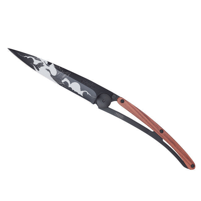 Deejo Nature verschlussmesser black coralwood the flight