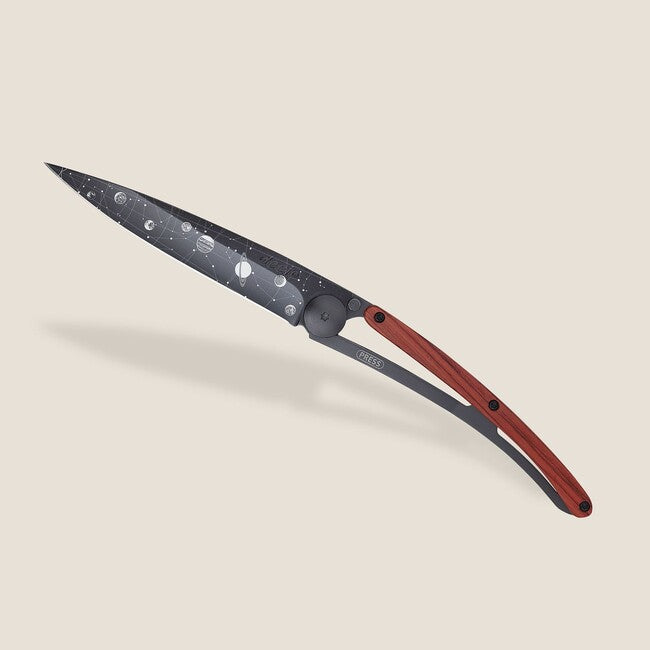 Deejo Tattoo Klappmesser Astro Black Coralwood