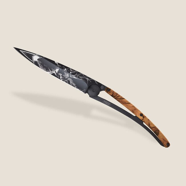 Deejo Tattoo Klappmesser schwarz braun camo Deer