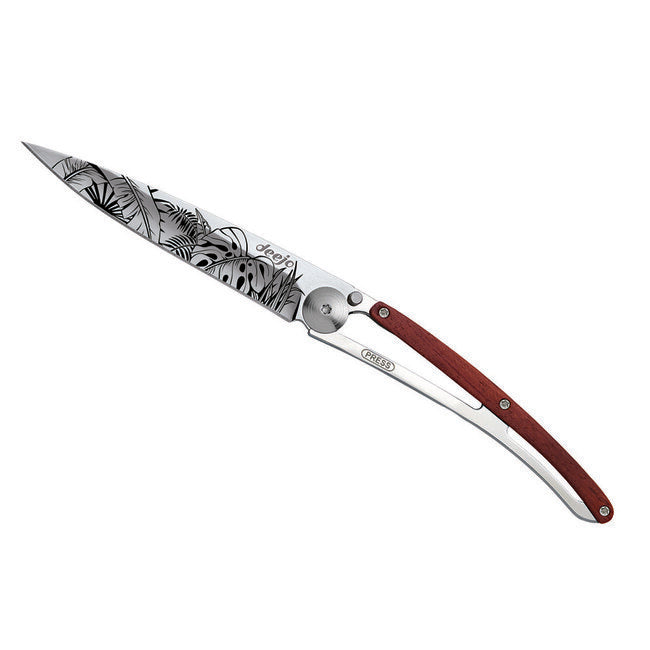 Deejo Tattoo Mirror Schließmesser coralwood Jungle