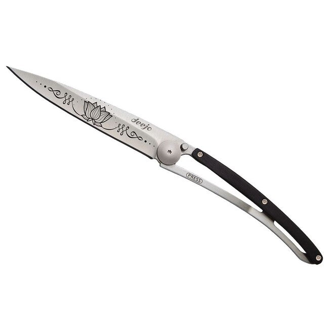 Deejo Tattoo wood Zen schließmesser