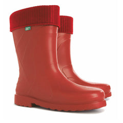 Demar LUNA Damen-Arbeitsgummistiefel mit warmer Einlage, rot
