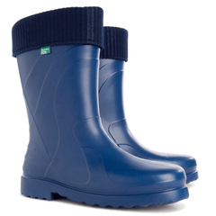 Demar LUNA Damen-Arbeitsgummistiefel mit warmer Einlage, marineblau