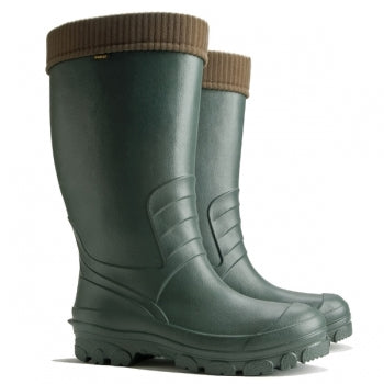 Demar New Universal herren gummistiefel mit warmer einlegesohle, grün