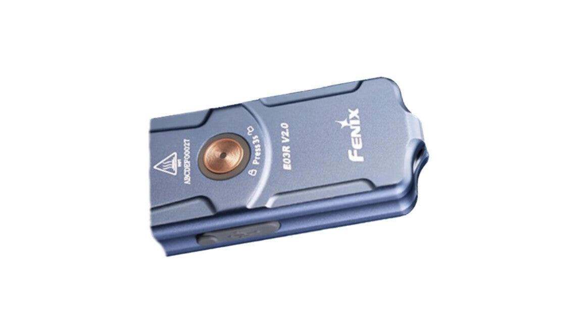 Fenix E03R V2.0 wiederaufladbare taschenlampe, blau