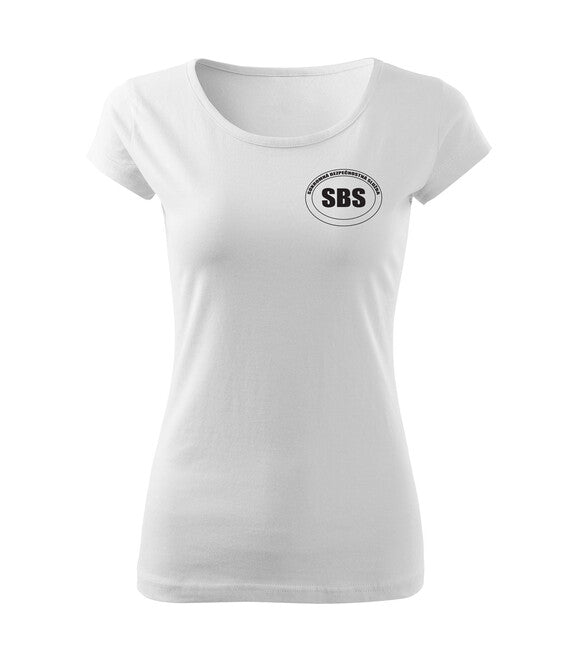 DRAGOWA damen T-shirt SBS Security Weiß