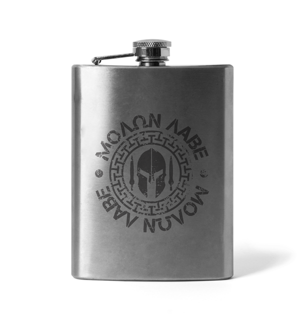 DRAGOWA Flachmänne mit Gravur Molon Labe 210 ml