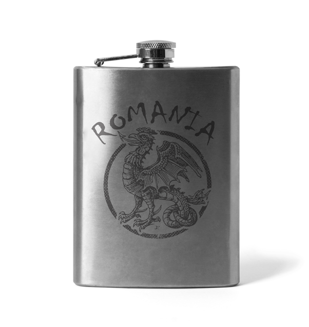 DRAGOWA gravierter Flachmann Ungarn, 210 ml