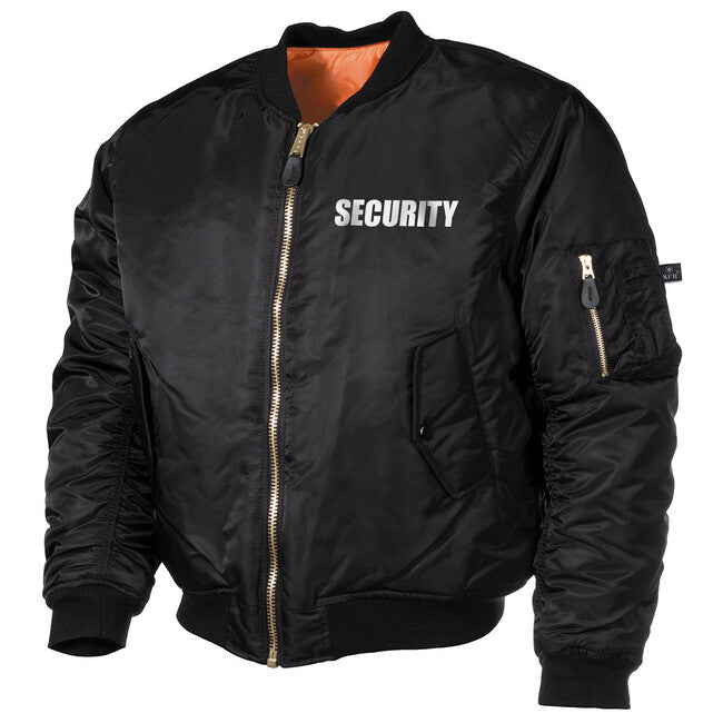 DRAGOWA MA1 Bomberjacke, Security, schwarz