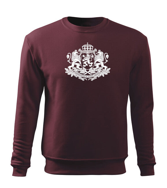 DRAGOWA herren-Sweatshirt Bulgarisches Symbol, bordeaux