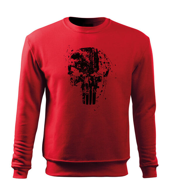 DRAGOWA herren-Sweatshirt Frank the Punisher, rot 300g/m2