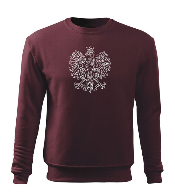 DRAGOWA herren-Sweatshirt Polnischer Adler, bordeaux