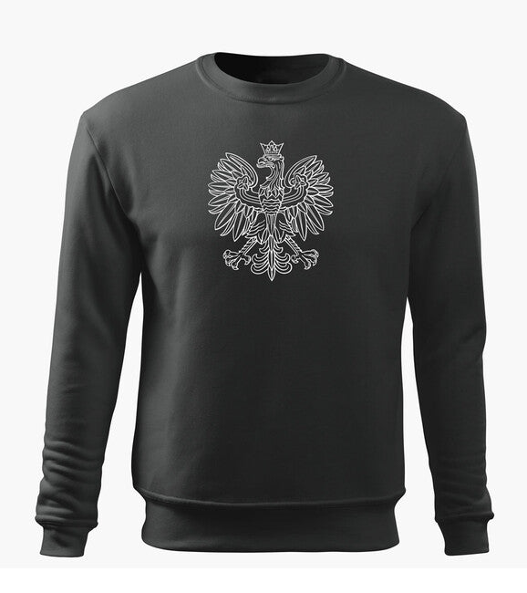 DRAGOWA herren-Sweatshirt Polnischer Adler, grau