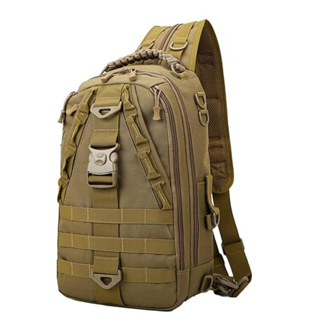 DRAGOWA TACTICAL Ein-Riemen-Rucksack Charlie 20 L, khaki