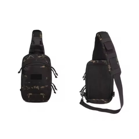 DRAGOWA TACTICAL Ein-Riemen-Rucksack Mike, blackcamo