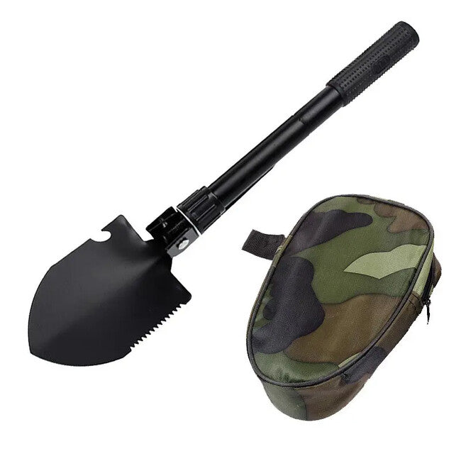 DRAGOWA TACTICAL Chakan klappbare taktische schaufel mit Dakota scheide, schwarz