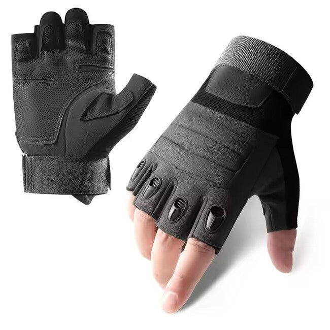 DRAGOWA TACTICAL Pine Taktische handschuhe kurz, schwarz