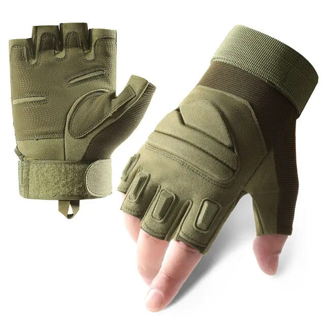 DRAGOWA TACTICAL Yankee kurze taktische handschuhe, grün