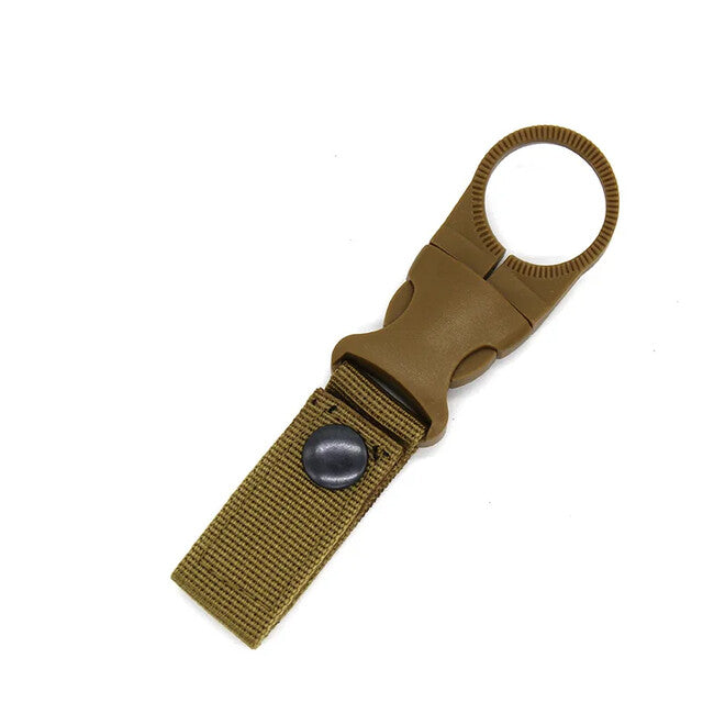 DRAGOWA TACTICAL Oasis flaschenhalter aus nylon mit karabiner, khaki