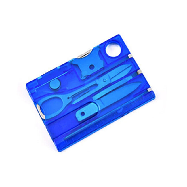 DRAGOWA TACTICAL Wildog pocket multifunktions-Überlebenskarte, blau