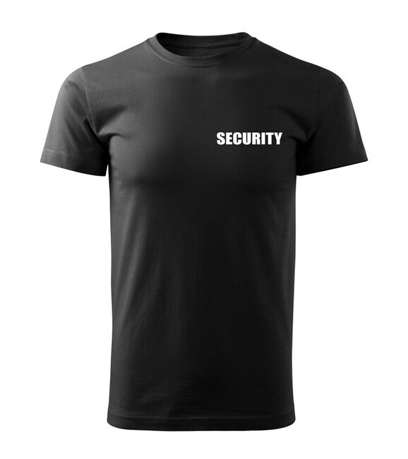 DRAGOWA T-shirt mit Aufschrift SECURITY, schwarz