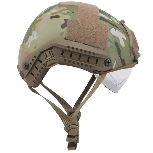 DRAGOWA Tactical Fast MH Tactical Helmet with Charger Glasses, ACU (Uncertified)