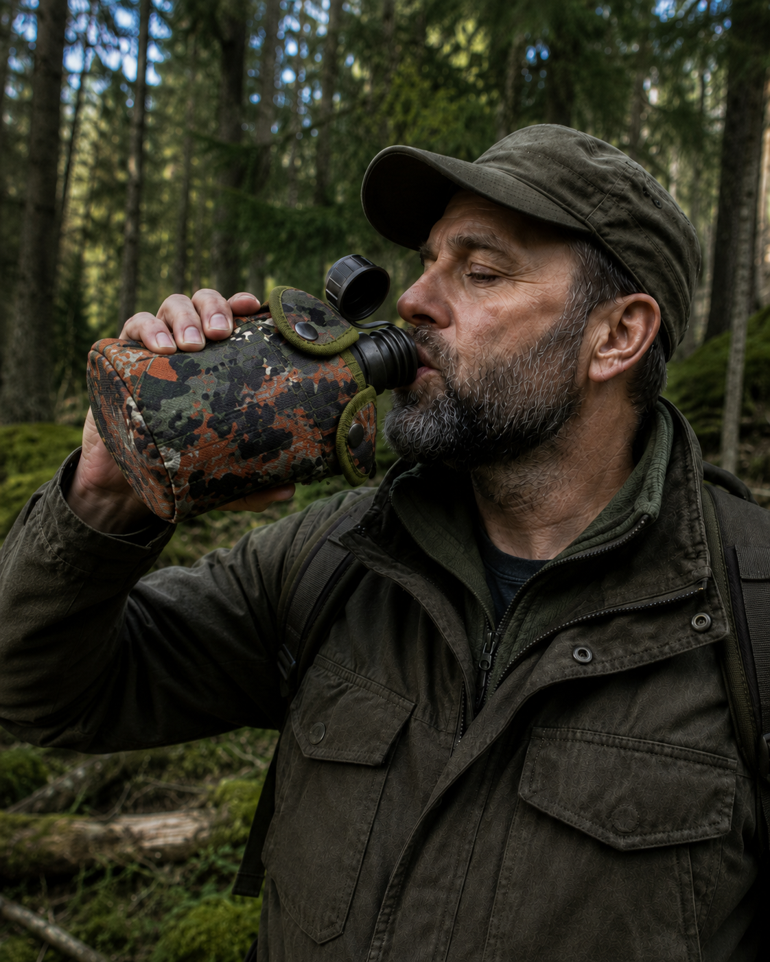 Dragowa Tactical tactical field bottle 2L, green