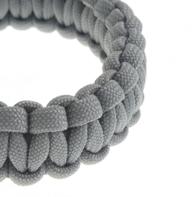 O&T Armband paracord Kunststoff- pracka, grau