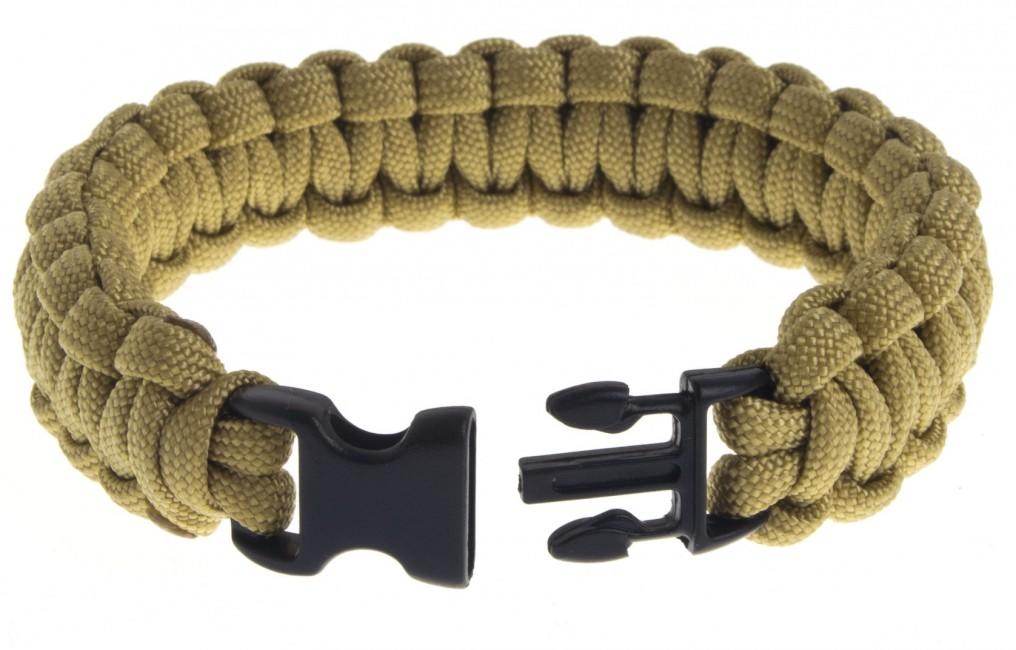 O&T Armband paracord Kunststoff- pracka, khaki