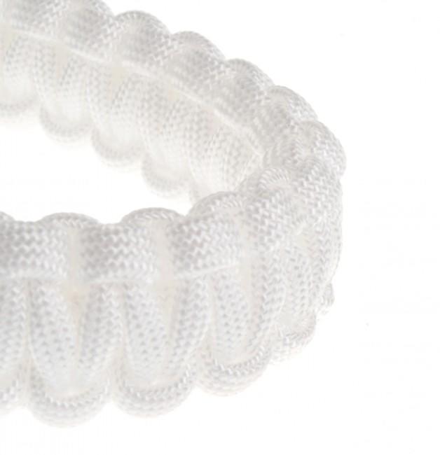 O&T Armband Paracord Kunststoff- pracka, weiß