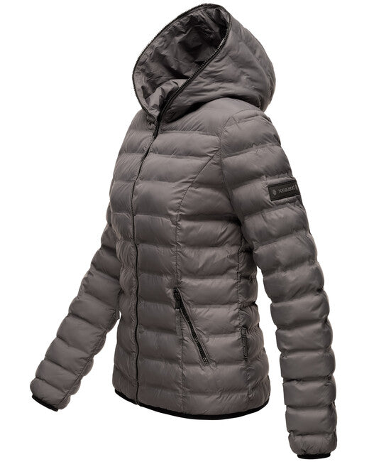 Navahoo NEEVIA damen Übergangsjacke mit Kapuze, dunkelgrau