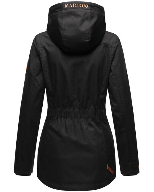 Marikoo Babetaa damen-übergangsjacke, schwarz