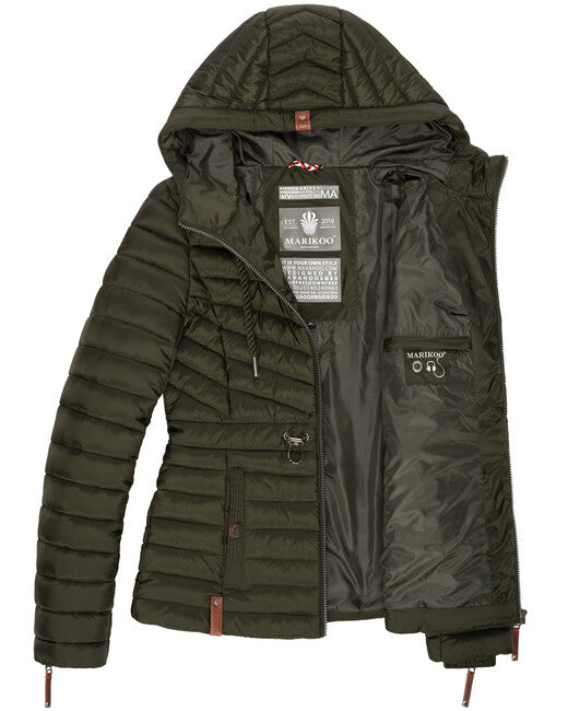 Marikoo ANIYAA damen-übergangsjacke, oliv