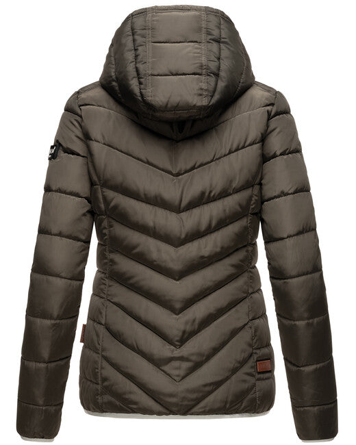 Navahoo ELVA damen Winterjacke mit Kapuze, oliv