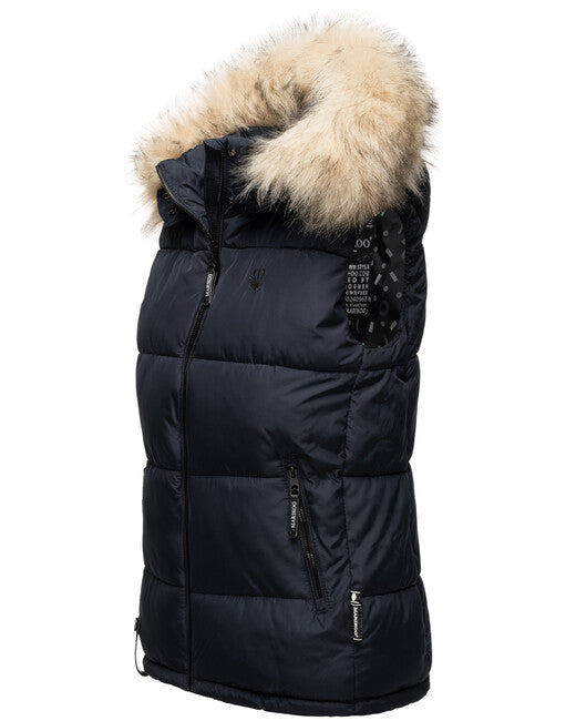 Marikoo Eisflockchen damenweste, Navy
