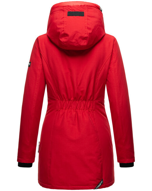 Navahoo Freezestoorm damen Winterjacke mit Kapuze, rot