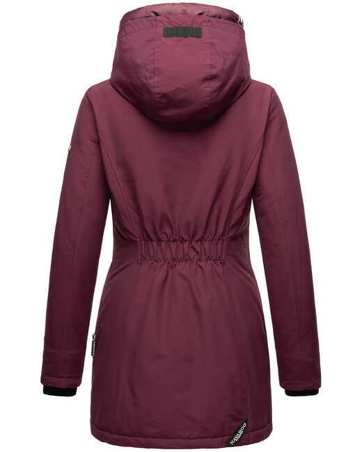 Navahoo Freezestoorm damen Winterjacke mit Kapuze, weinrot