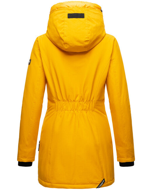 Navahoo Freezestoorm damen Winterjacke mit Kapuze, gelb