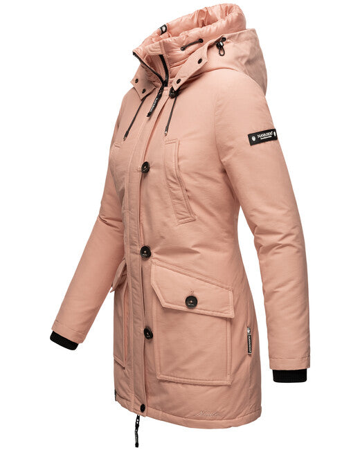 Navahoo Freezestoorm damen Winterjacke mit Kapuze, Rosa